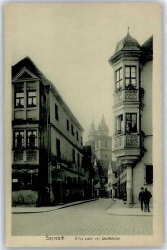 Bayreuth Blick nach der Stadtkirche