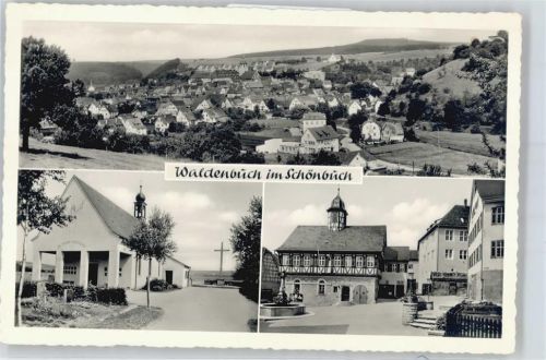 Waldenbuch Gesamtansicht, Ortspartie, Kirche