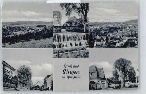 75196 W7537 Singen , Kr Pforzheim - Teilansichten