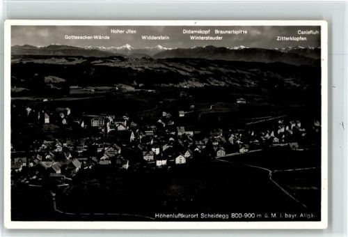 88175 W8999 Scheidegg , Allgäu - Luftaufnahme