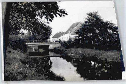Augustfehn Foto mit Negativ, Brücke