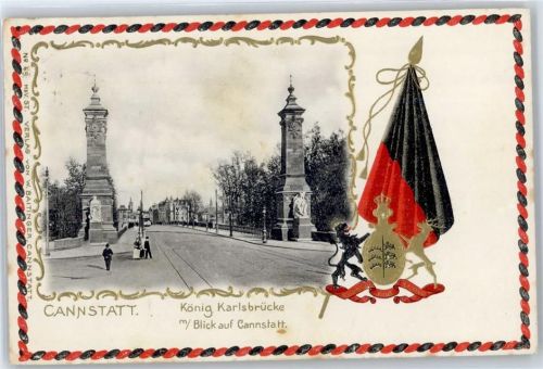 Bad Cannstatt König-Karlsbrücke, Prägekarte
