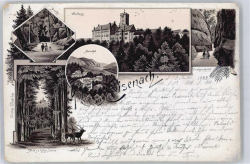 Eisenach Wartburg, Drachenschlucht, Marienthal