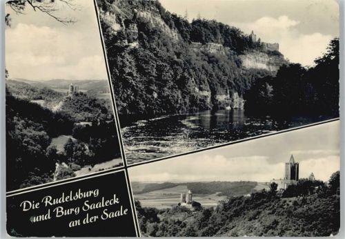 Bad Kösen Rudelsburg, Burg Saaleck, Landpoststempel