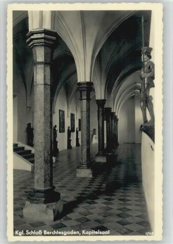 Berchtesgaden 1955 Schloß Innenansicht Kapitelsaal