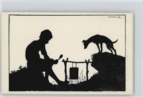 1920 H. I Nr. 23 Künstler sign Carus Schattenbild
