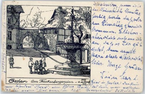Goslar Frankenbergplan , Kinder im Reigen , sign. Graaff