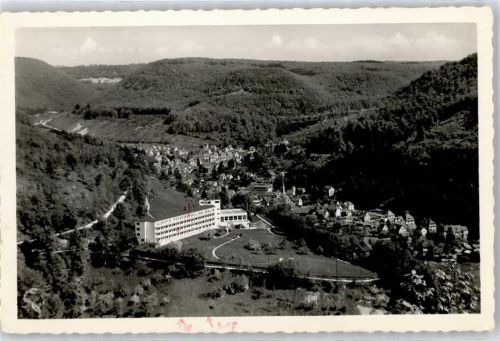Urach Gesamtansicht, Haus auf der Alb