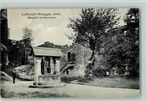 Nideggen Burghof mit Brunnen
