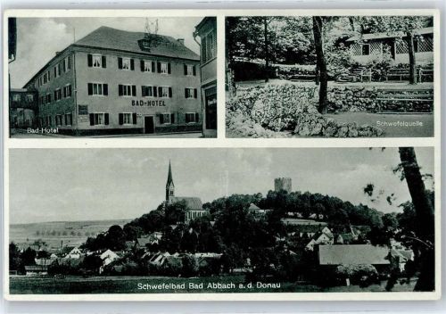 93077 W8403 Bad Abbach Gebrauchsspuren Bad-Hotel, Schwefelquelle