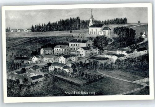 Neuötting Gesamtansicht Wald