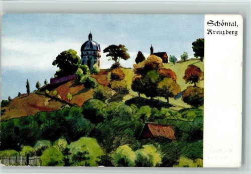 Schöntal Kreuzberg gemalt von Gustav Hahn