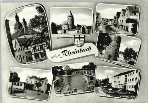 Rheinbach Alter Winkel Hexenturm Hauptstrasse Postamt Freibad Wasemer Turm Krankenhaus