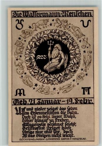 Wassermann Menschen und Glücksteine