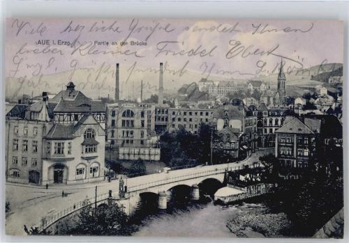 Aue Partie an der Brücke