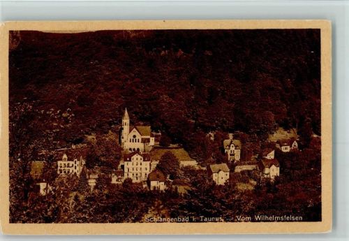 Schlangenbad vom Wilhelmsfelsen aus