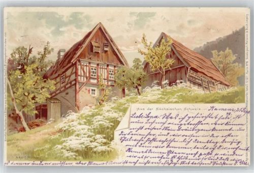 Nöther, Adolf , Hauser in der sächsischen Schweiz