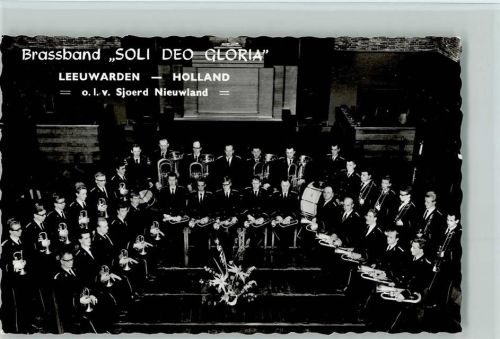 Brassband "Soli deo Gloria" Foto AK Blasinstrumente
