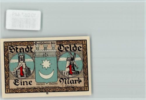 Oelde Notgeldschein Wappen Windmühle Pfingstkranz Kinder Reigentanz
