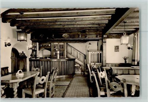 Dreis Gaststätte Beim Holzschnitzer Innenaufnahme Gastraum