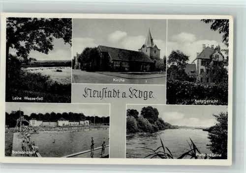 Neustadt Leine Wasserfall Kirche Amtsgericht Freibad Rutsche Partie an der Leine