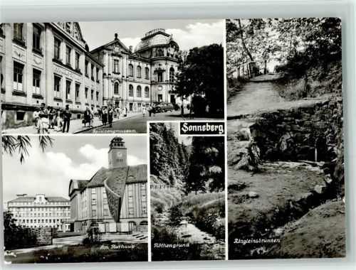 Sonneberg Spielzeugmuseum am Rathaus Röthengrund Ringleinsbrunnen