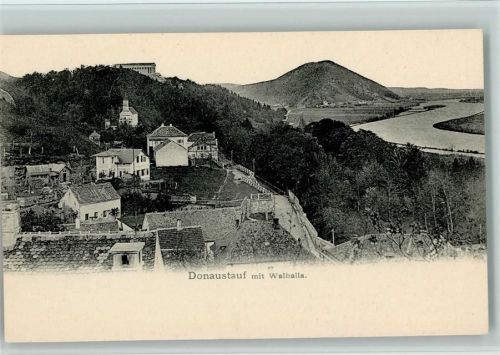 Donaustauf Ortsansicht mit Walhalla
