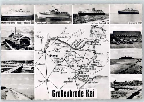 Großenbrode Karte, Hochseefähre Theodor Heuss, Dampfer