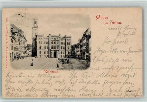 Zittau 1898 Rathaus