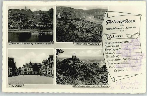 56299 W5405 Kobern - Niedernburg Mathiaskapelle Burgen