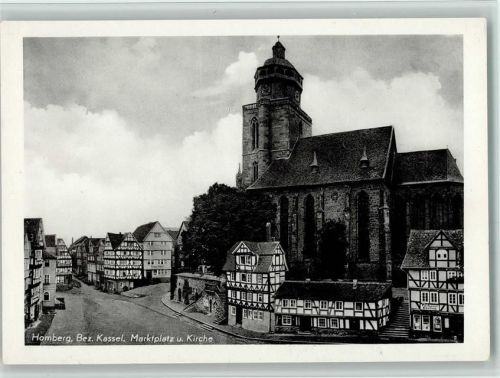 Homberg Marktplatz und Kirche
