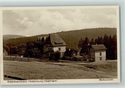 Festenburg Eisenbahnheim Festenburg Rückansciht