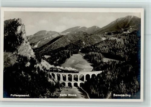 Semmering-Kurort Polleroswand Kalte Rinne Eisenbahn