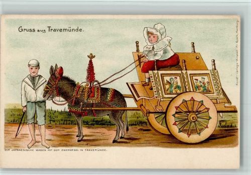 Travemünde der Japanische Wagen mit dem Zwergesel