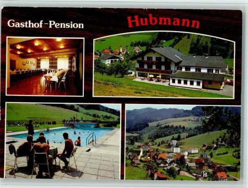 Kleinlobming Gasthof Pesnion Hubmann 4-Bild-Aufnahme Verlag Hruby