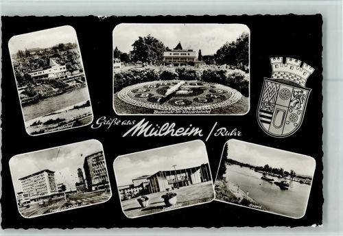 Mülheim Wasserbahnhof Blumenuhr am Wasserbahnhof Friedrich-Ebert-Straße Stadthalle Saarn