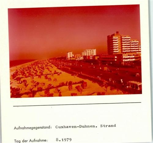 Duhnen Foto montiert auf Karton