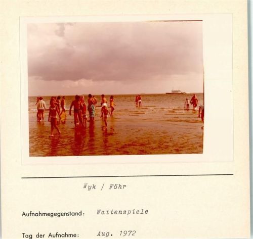 Wyk Foto montiert auf Karton
