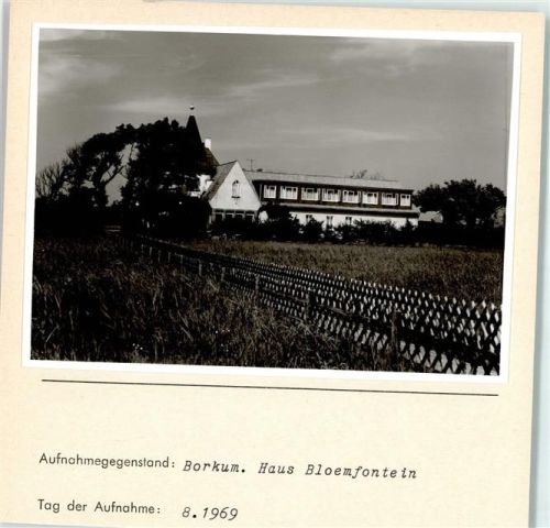 Borkum Haus Bloemfontein Foto montiert auf Karton