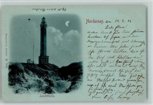 Norderney 1902 Leuchtturm