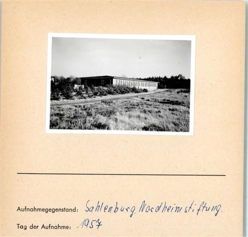 Sahlenburg Foto montiert auf Karton Nordheimstiftung