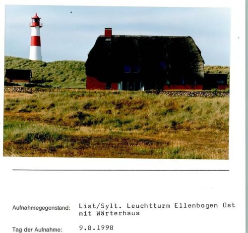 Hörnum Leuchtturm Ellenbogen Ost mit Wärterhaus