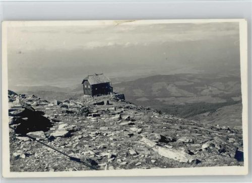 Schutzhaus auf dem Zirbitzkogel Hüttenstempel