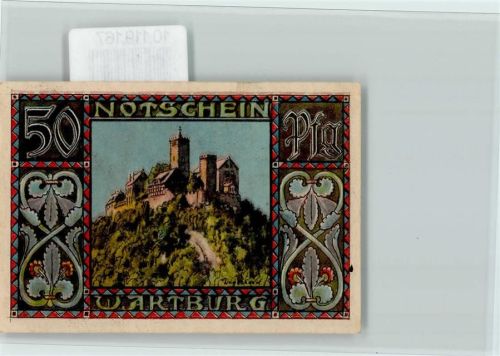 Eisenach Notgeld 50 Pf. Wartburg