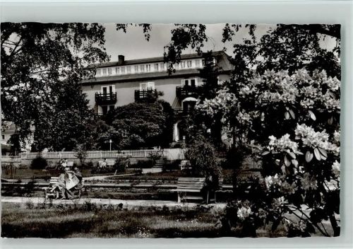 Bad König Kurgarten Blick auf Sanatorium Müller
