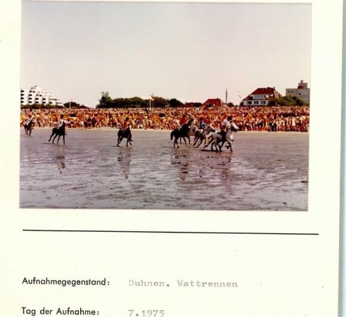 Duhnen Foto montiert auf Karton
