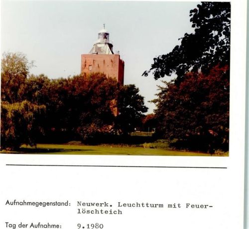 Hamburg-Insel Neuwerk Foto montiert auf Karton Feuerlöschteich