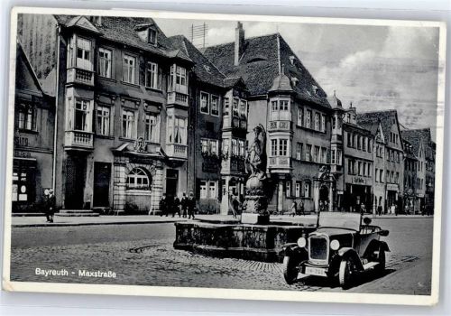 Bayreuth Maxstraße, Brunnen, Auto