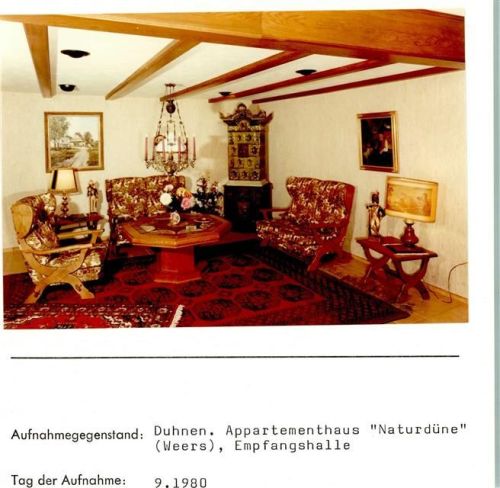 Duhnen Foto montiert auf Karton