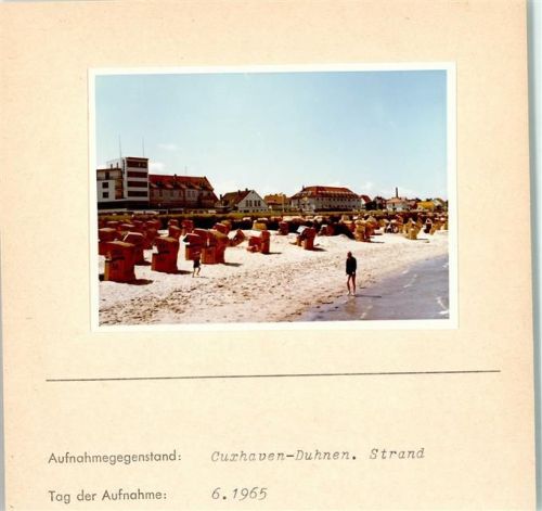 Duhnen Foto montiert auf Karton